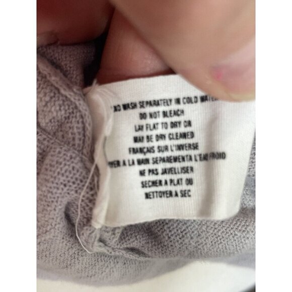 Anthropologie Sparrow Womens Sleeveless Open Gray Cardigan Knit Small Pockets - Picture 8 of 8